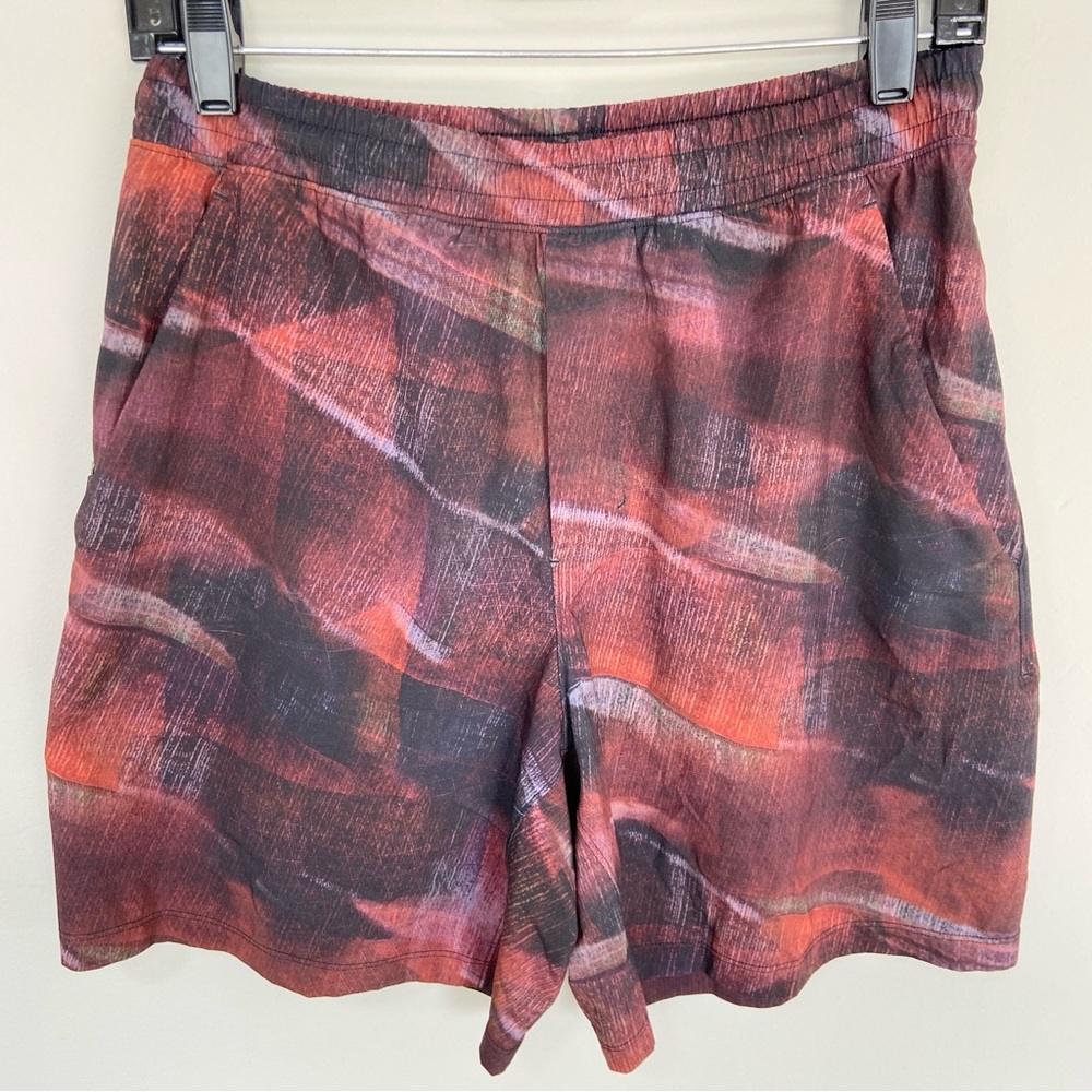 Lululemon Pace Breaker Short 7" Updated Shadow Play Red Multi Men’s Medium